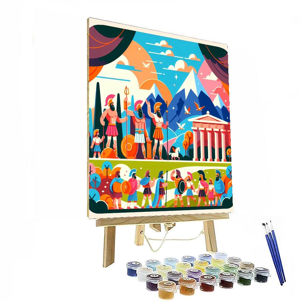 Historic Greek Odyssey Paint By Numbers Art