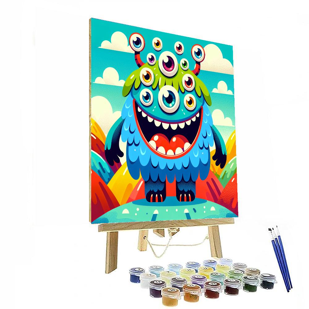 Wacky Monster Paint By Numbers Art