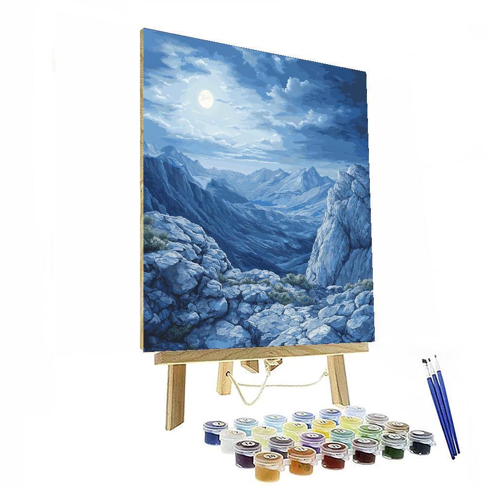 Michelangelo Inspired Mystic Mountain Symphony  Painting By Numbers Kit