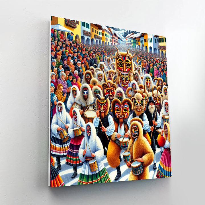 Busó Festivities At Mohács - Hungary Paint By Numbers Kits