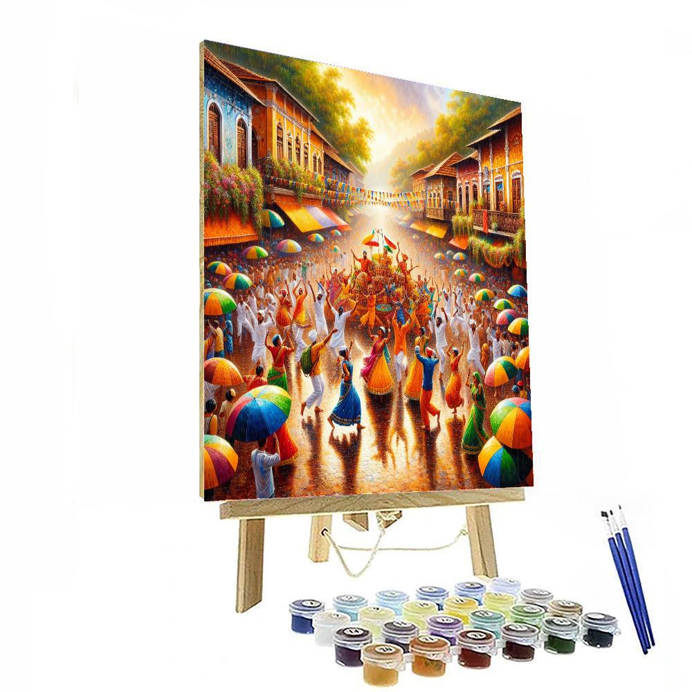 Monsoon Carnival - Goa Painting Number Kit
