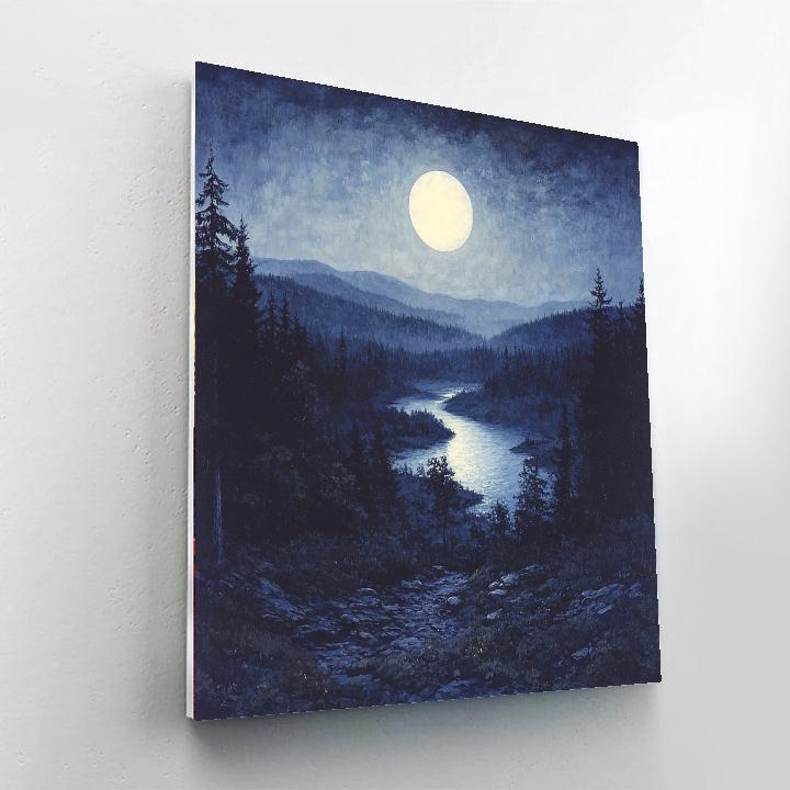 Albert Pinkham Ryder Inspired Mystic Silence  Paint By Color