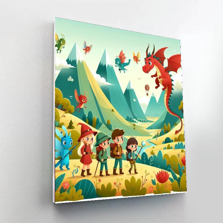 Mystery Of The Hidden Valley Painting Number Kit