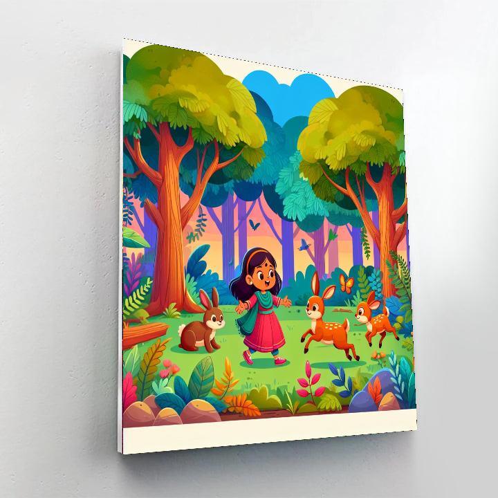Woodland Creatures Adventure Paint By Number