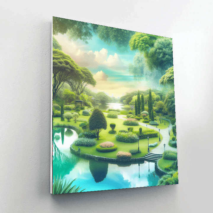 Park Tranquility Painting Number Kit
