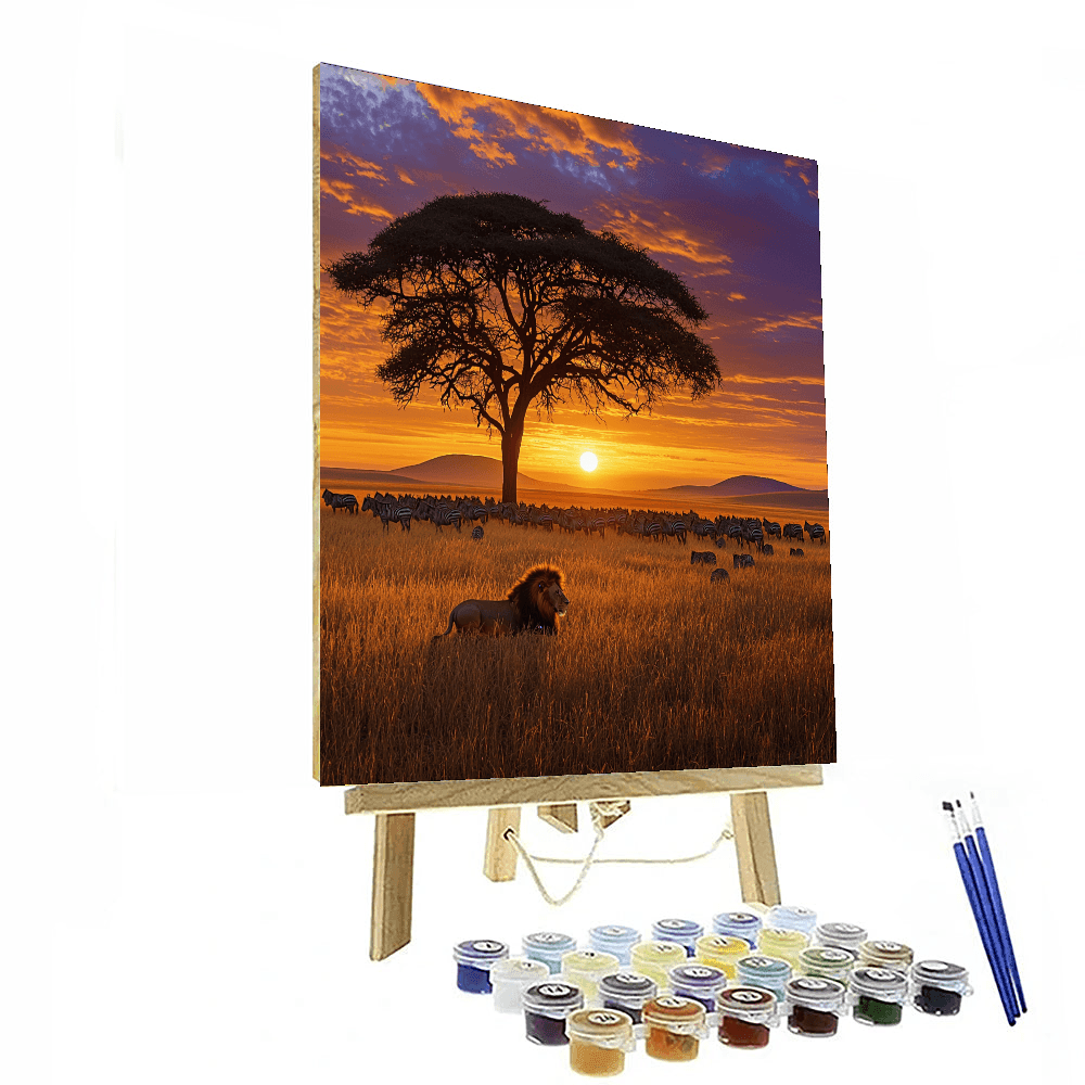 The Serengeti Painting Number Kit