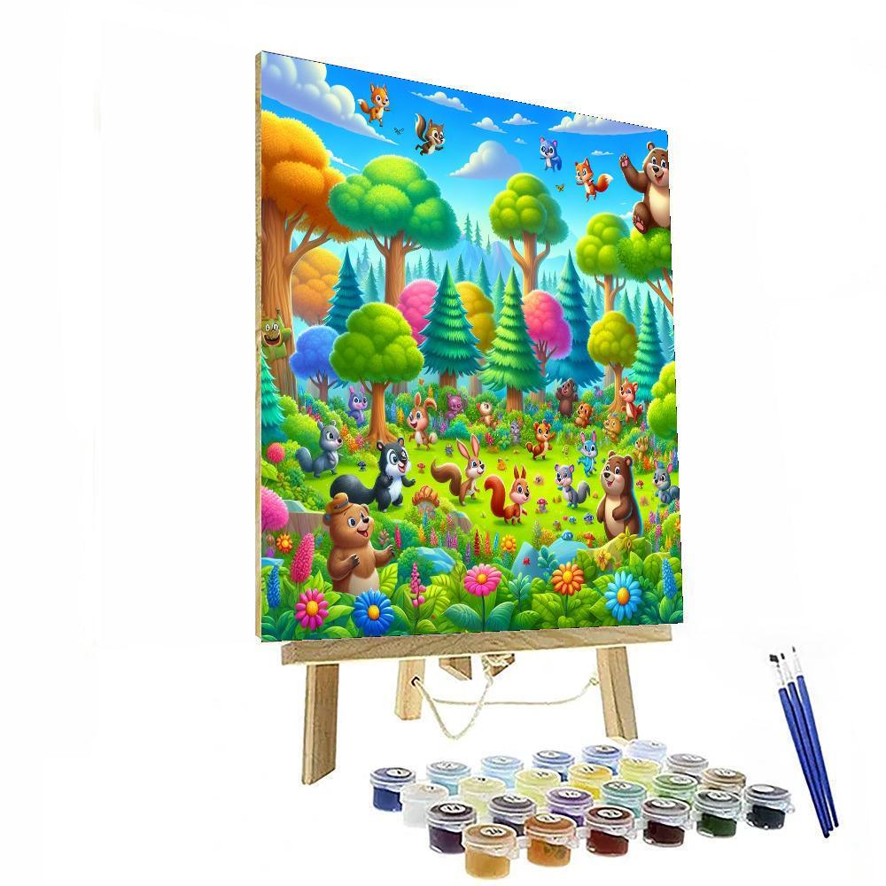 Forest Friends Adventure For Kids Numbered Painting Kits