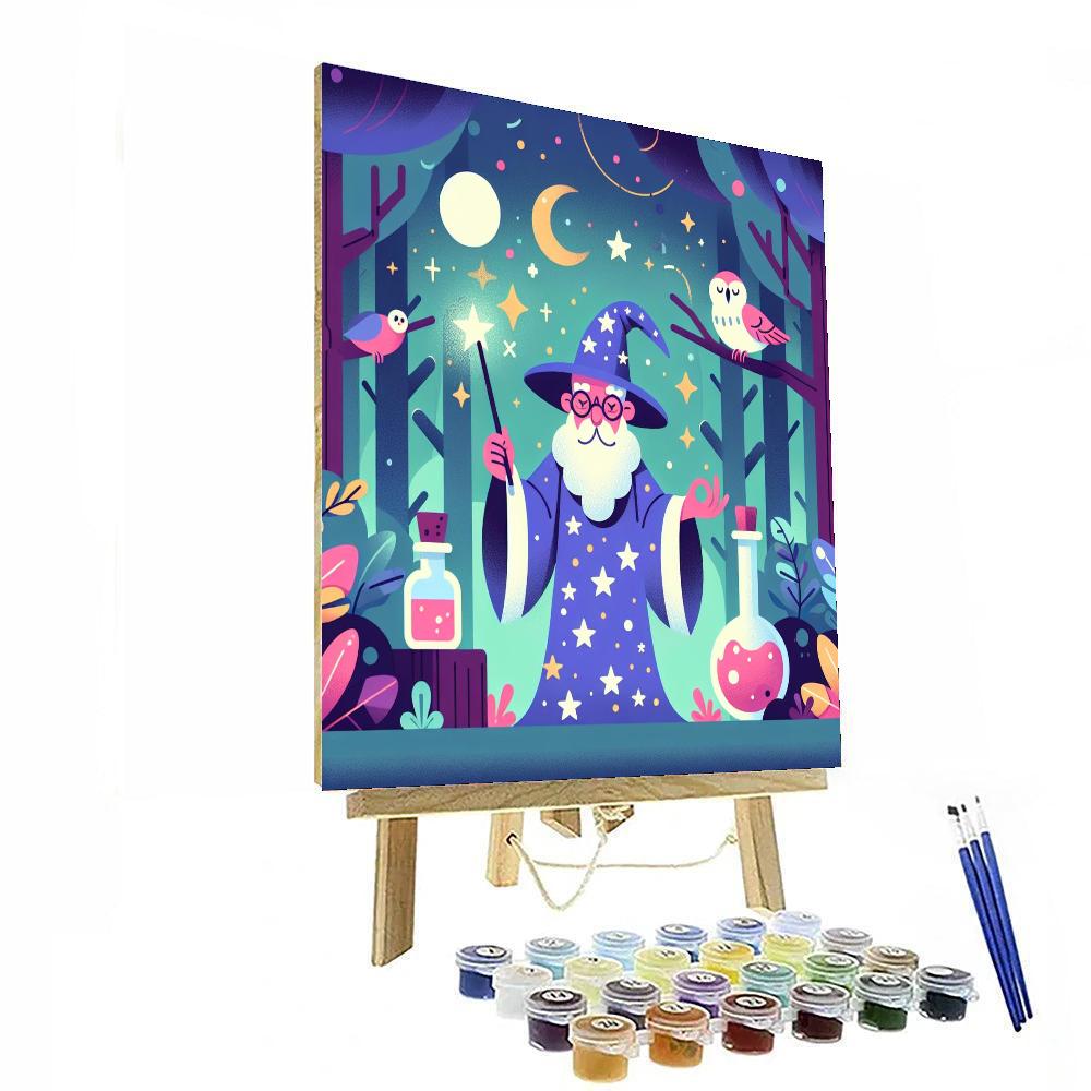 Whimsical Wizard's Realm Paint By Numbers