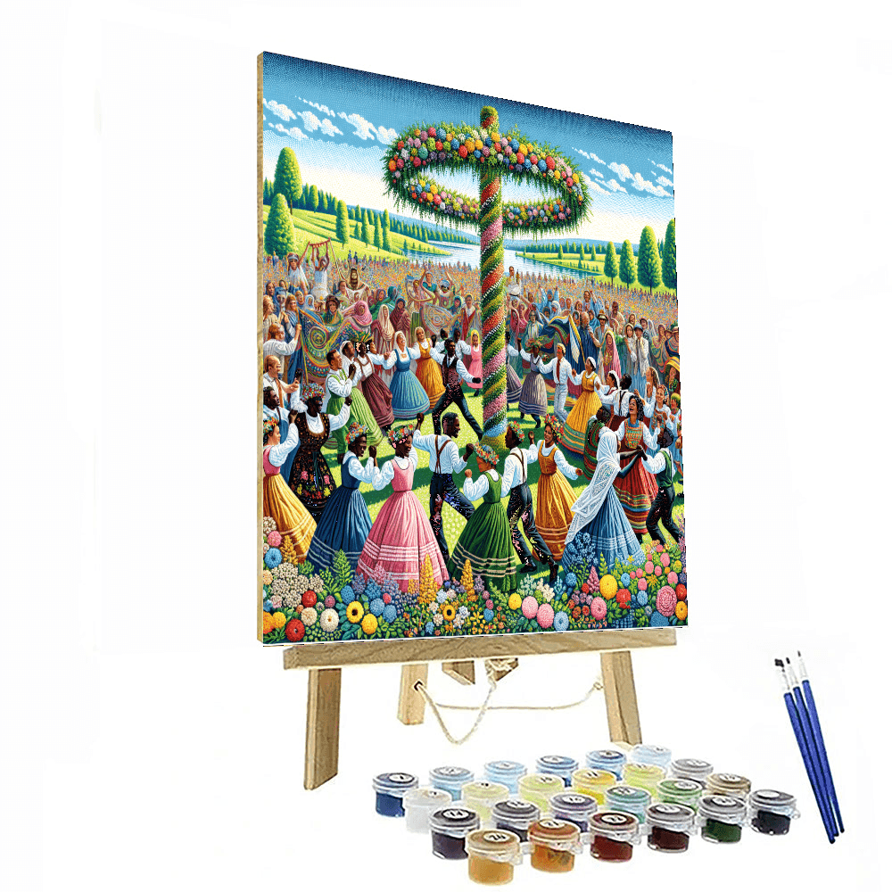 Midsummer Festival - Stockholm DIY Paint By Numbers