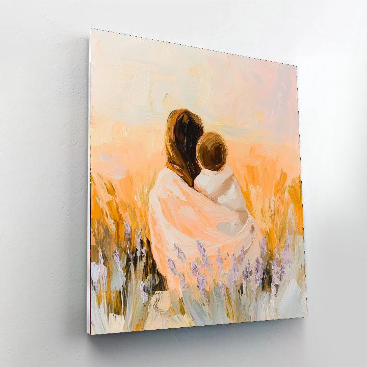 A Mother’s Warmth Number Painting