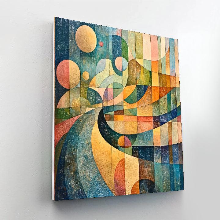 Paul Klee Inspired Musical Whispers  Number Painting