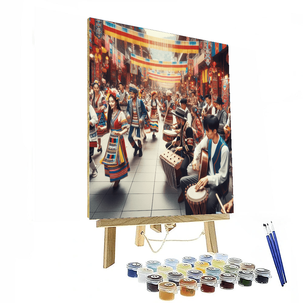 Merida Festival - Yucatan, Mexico Paint By Numbers Art