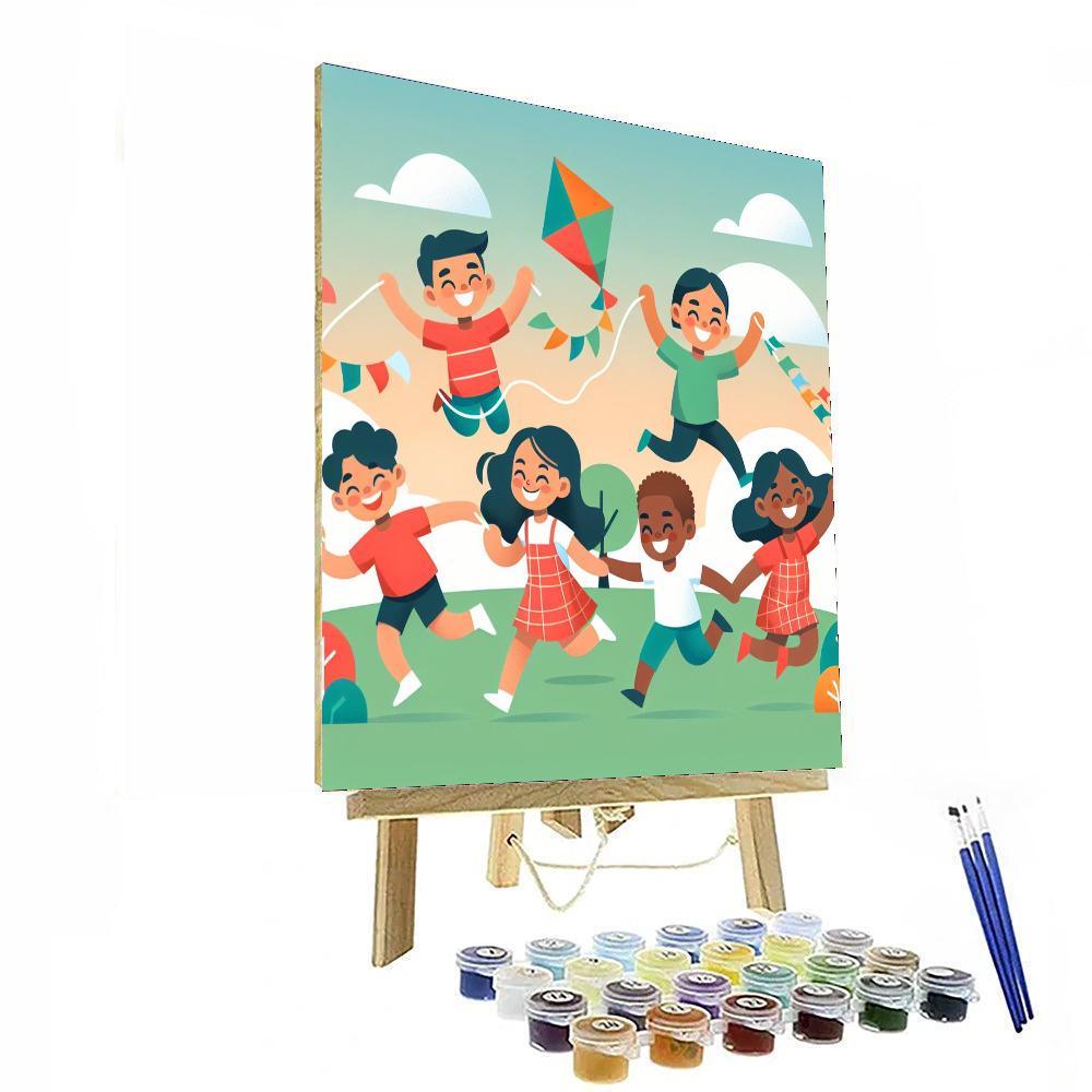 Flying Kite Festival Paint By Numbers Kits