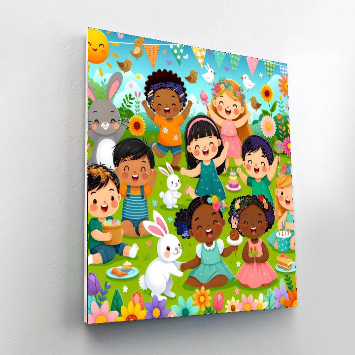 Garden Party With Friends Paint By Numbers