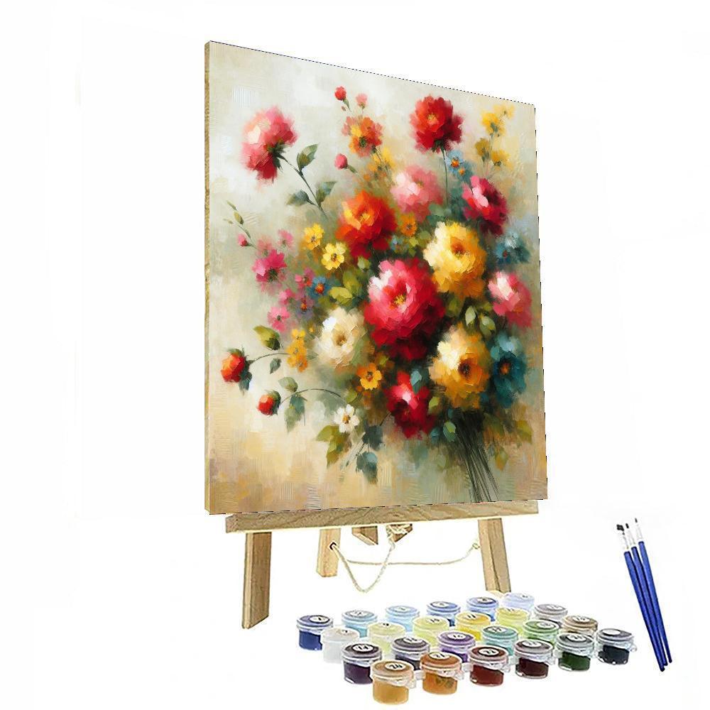 Cheerful Garden Delight Paint By Color