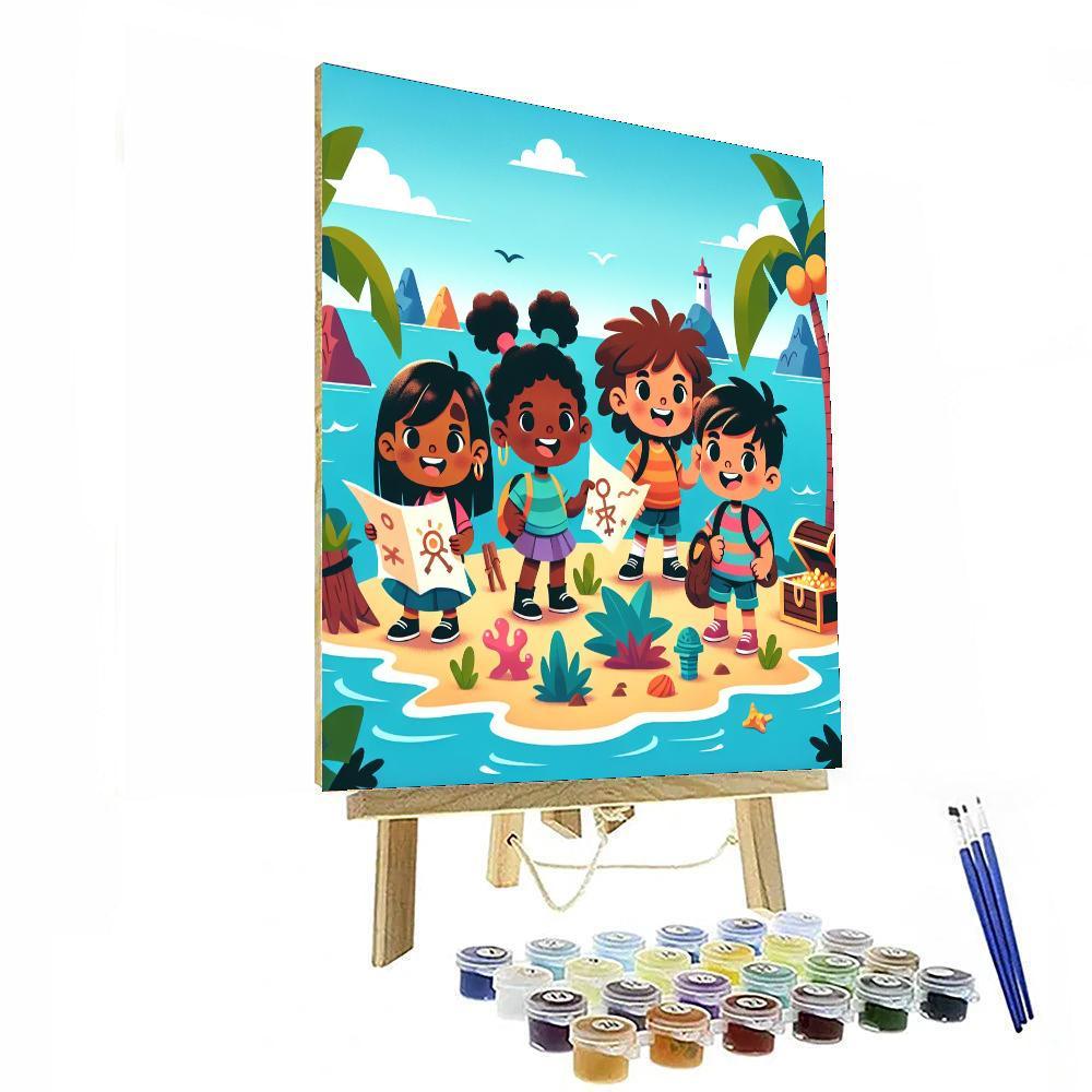 Mystery Island Quest Painting By Numbers Kit