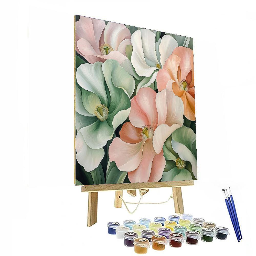 O'Keeffe Inspired Floral Essence  Painting By Numbers Kit