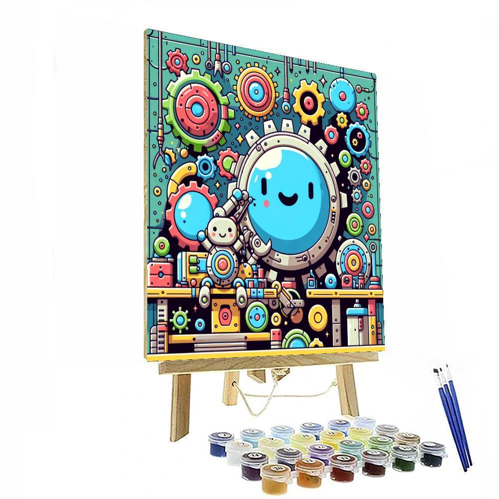Magical Robot Workshop Numbered Painting Kits