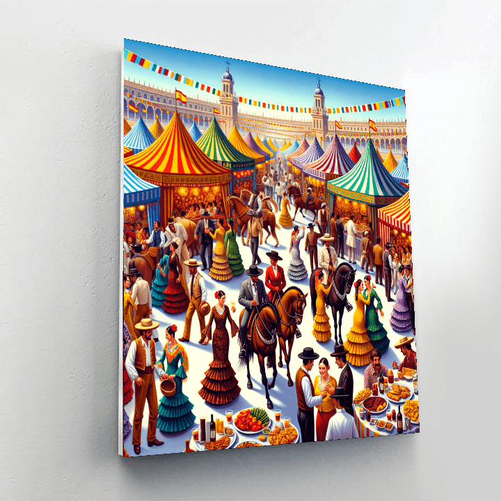 Feria De Abril Painting Number Kit