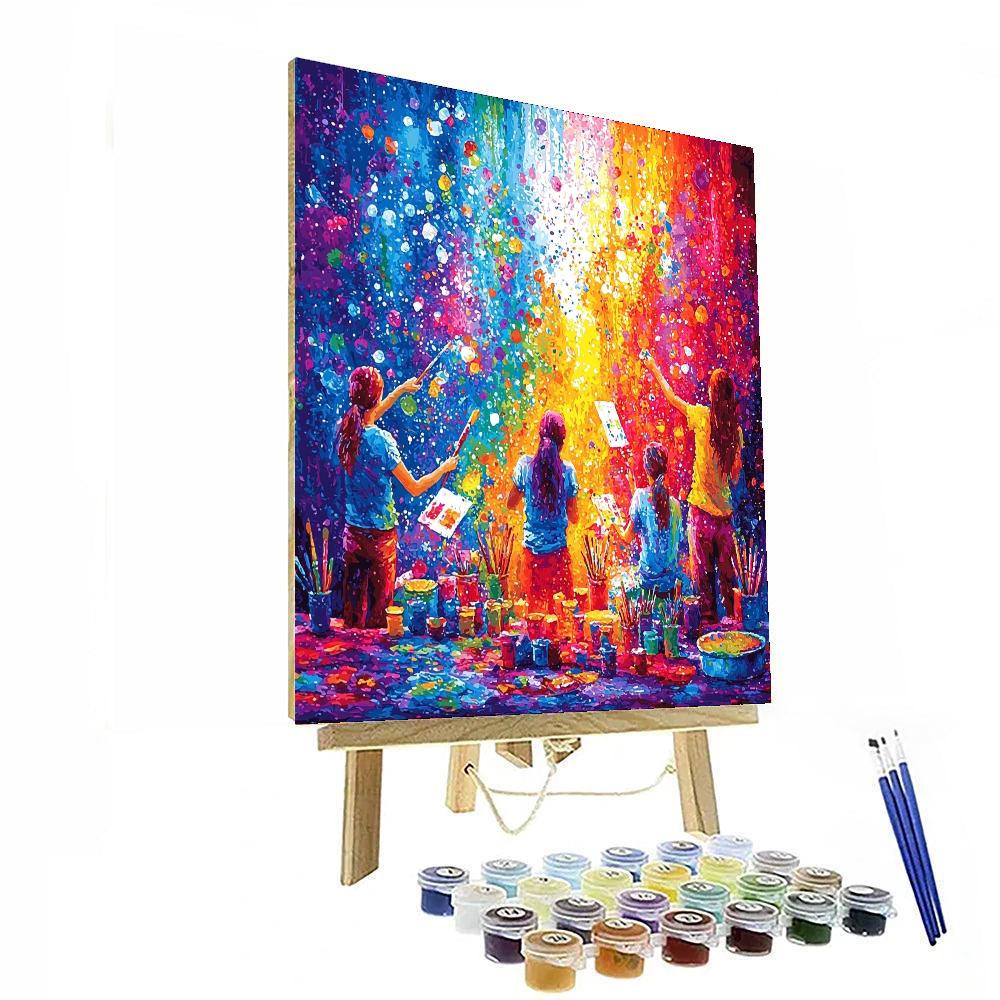 Creating Art Together Number Painting