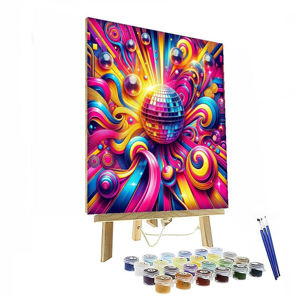 Retro 70s Disco Vibes Number Painting