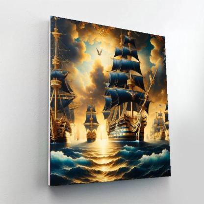 Historical Naval Grandeur Paint By Number