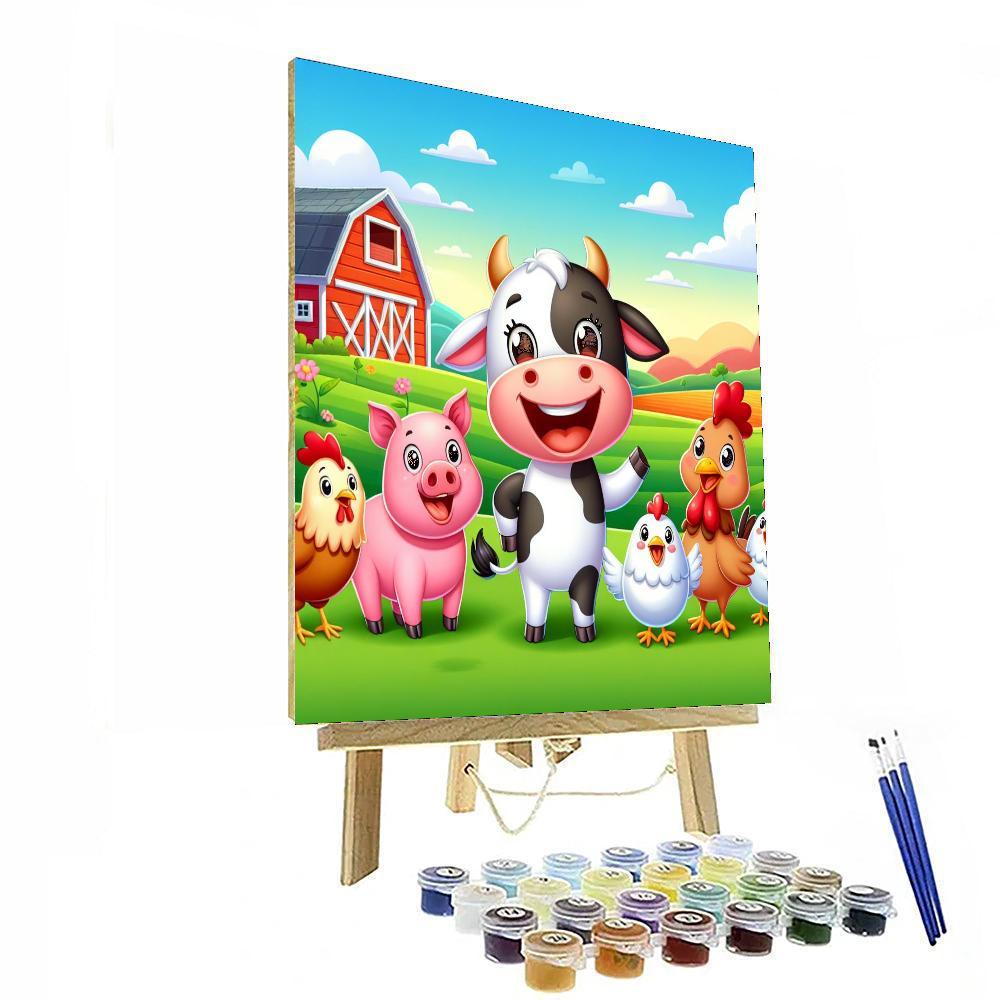 Fantastic Farm Adventure Painting Number Kit