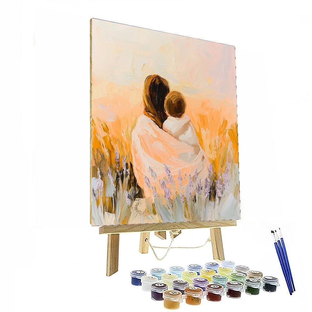 A Mother’s Warmth Number Painting