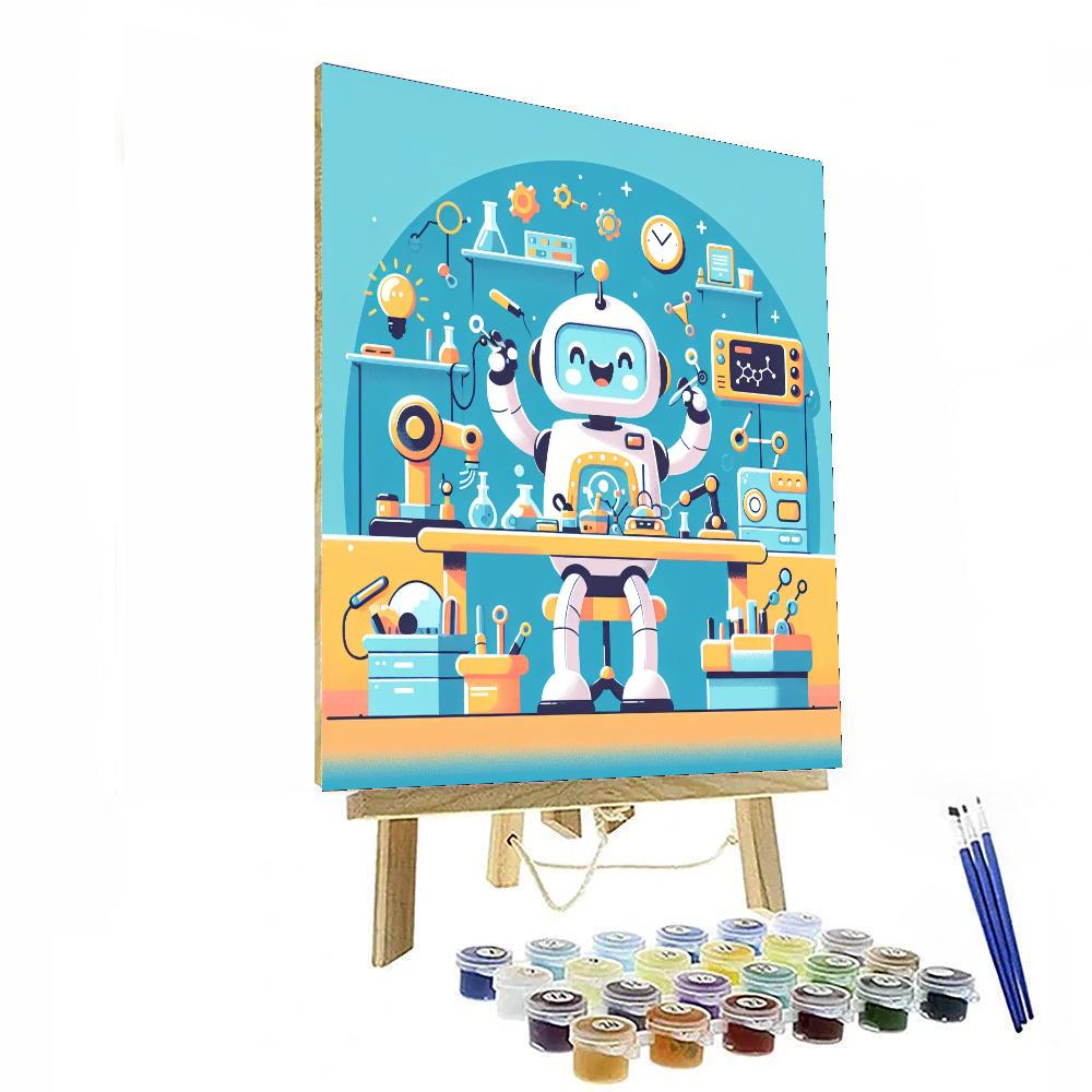 Friendly Robot's Science Lab Numbered Painting Kits