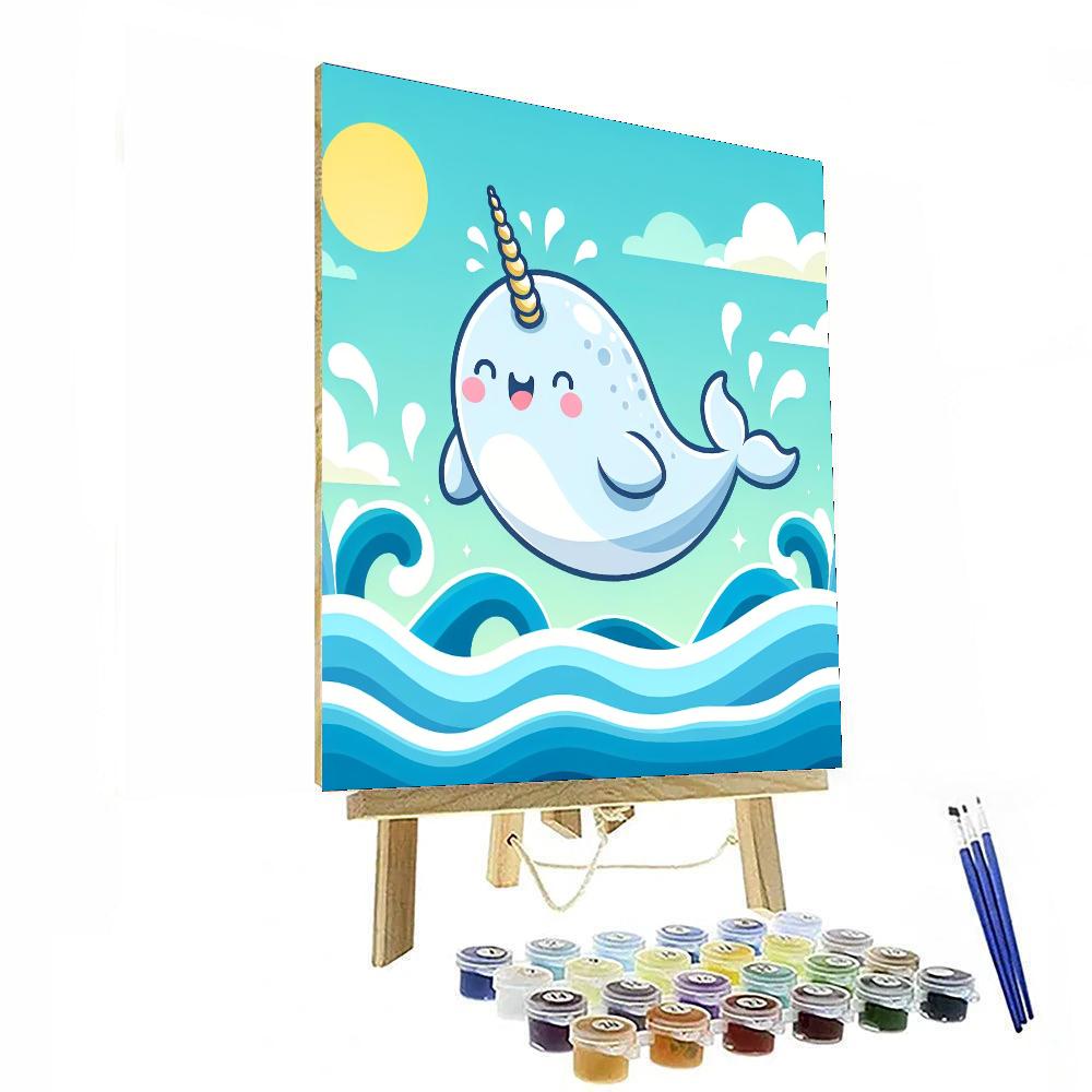 Nimble Narwhal DIY Paint By Numbers