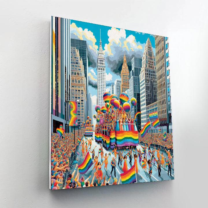 Pride Parade - New York City, Usa Painting Number Kit