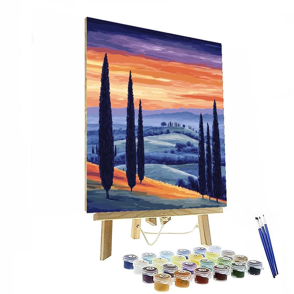 Leonardo Da Vinci Inspired The Calm Of Dusk  Paint By Numbers Art