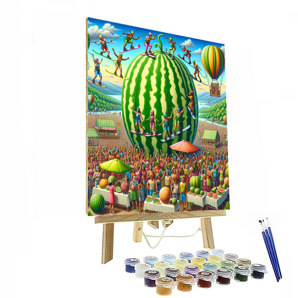 Chinchilla Melon Festival - Chinchilla Painting Number Kit