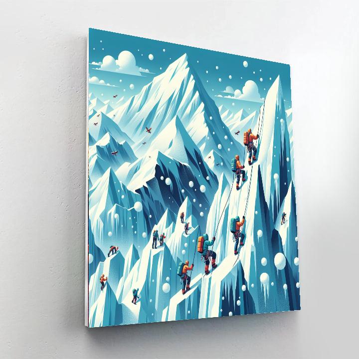 Snowy Peak Expedition Paint By Color