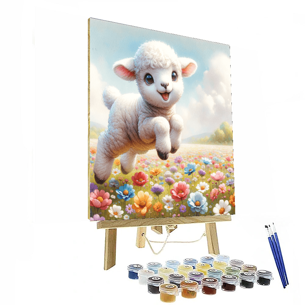 Cuddly Lamb - DIY Painting By Numbers Kit