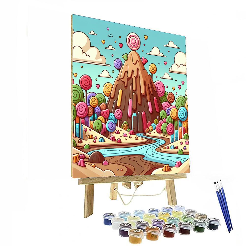 Adventure On Candy Mountain Number Painting