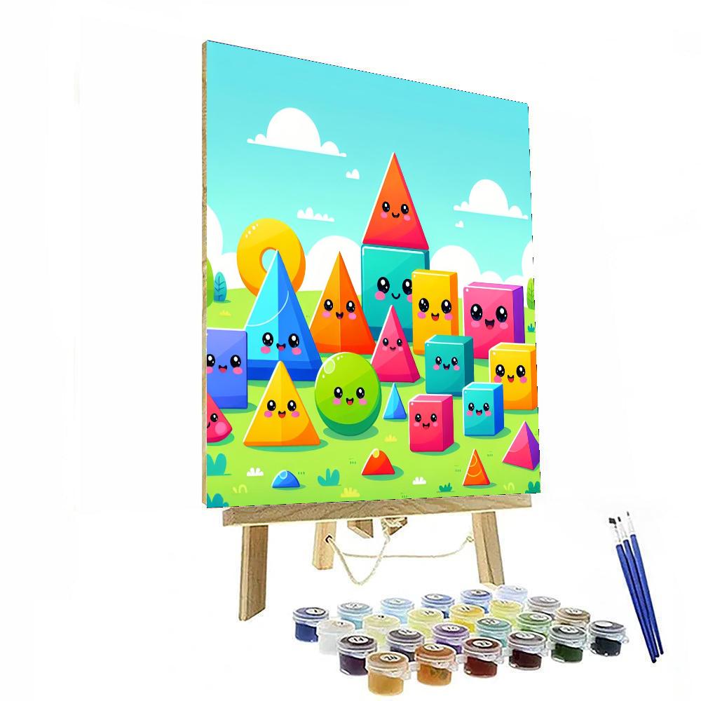 The Adventure Of Shapes Painting Number Kit