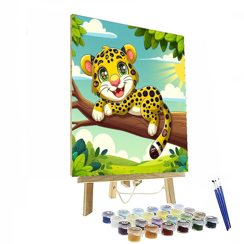 Lively Leopard DIY Paint By Numbers