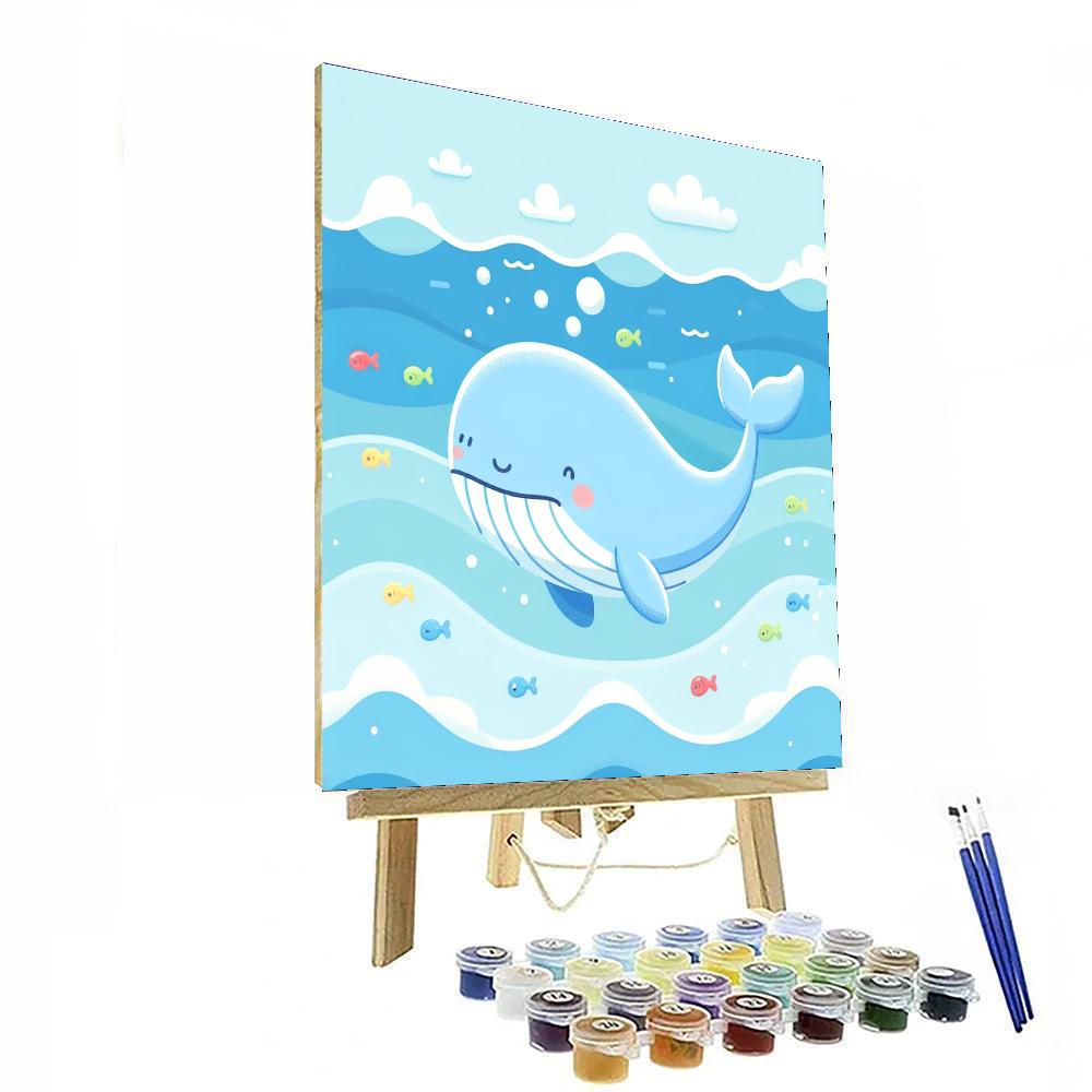 Dreamy Whale Painting By Numbers Kit