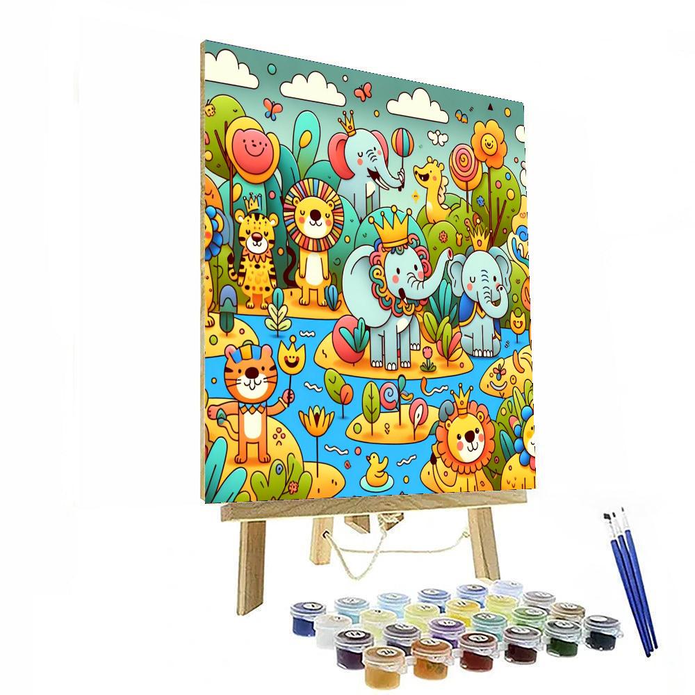 Royal Safari Soirée Number Painting