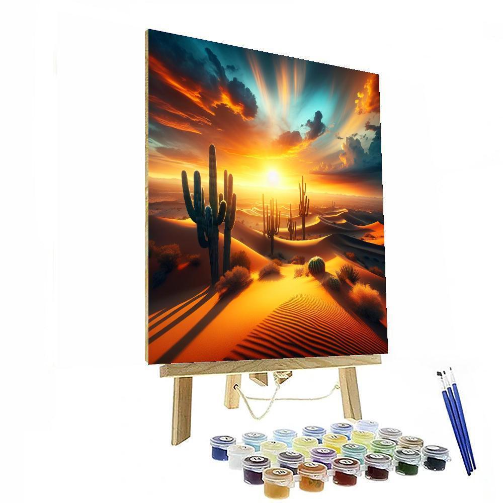 Desert Sunrise Splendor Paint By Number