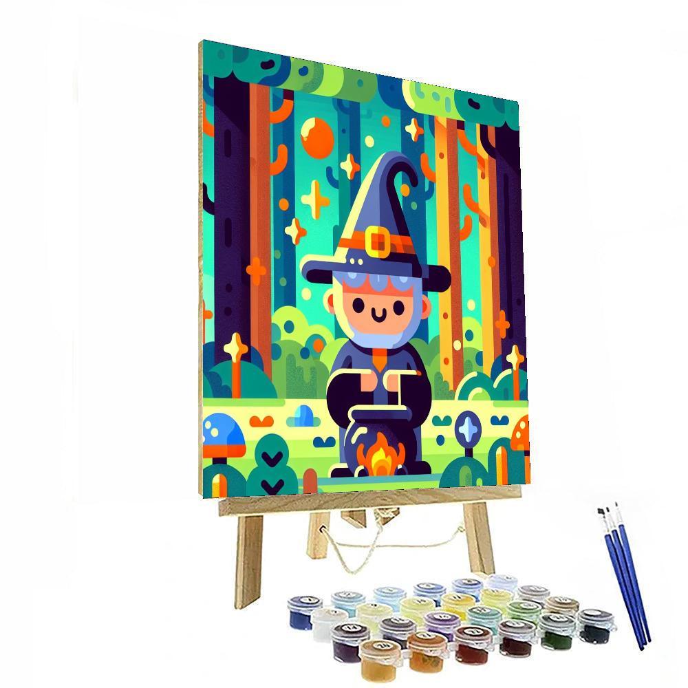 Fantasy Wizard World Painting By Numbers Kit