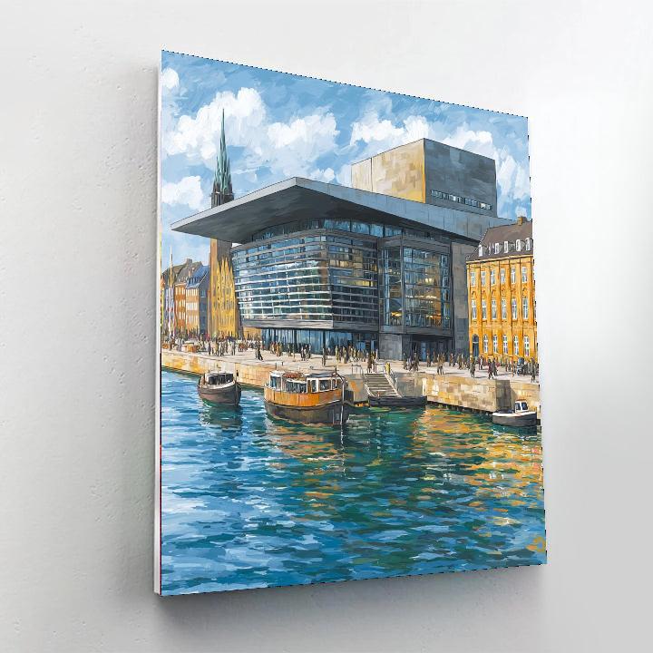 Copenhagen Opera House DIY Paint By Numbers