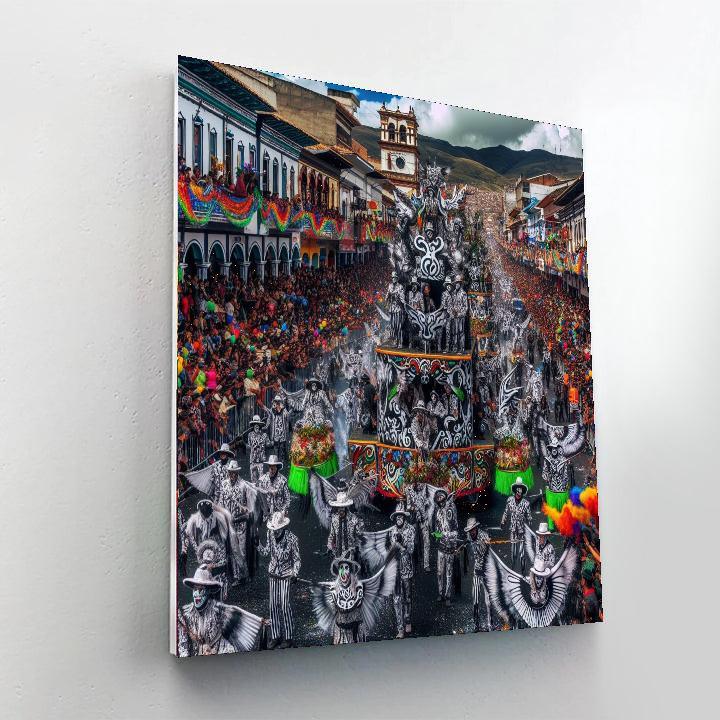 Carnaval De Negros Y Blancos - Colombia Number Painting