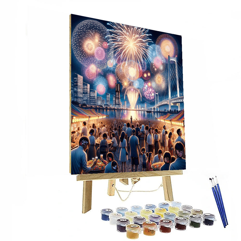 Yokohama International Fireworks Festival - Japan Paint By Color