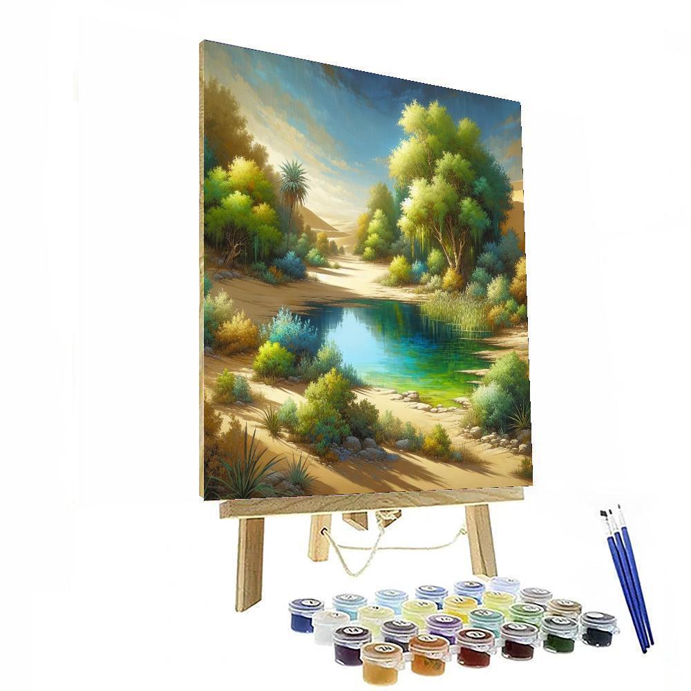 Desert Oasis Dream Paint By Numbers Art