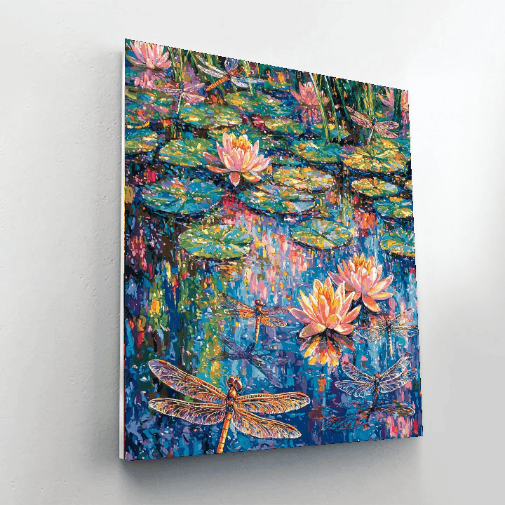 Pierre Bonnard Inspired Mystical Dragonflies  Paint By Numbers Kits