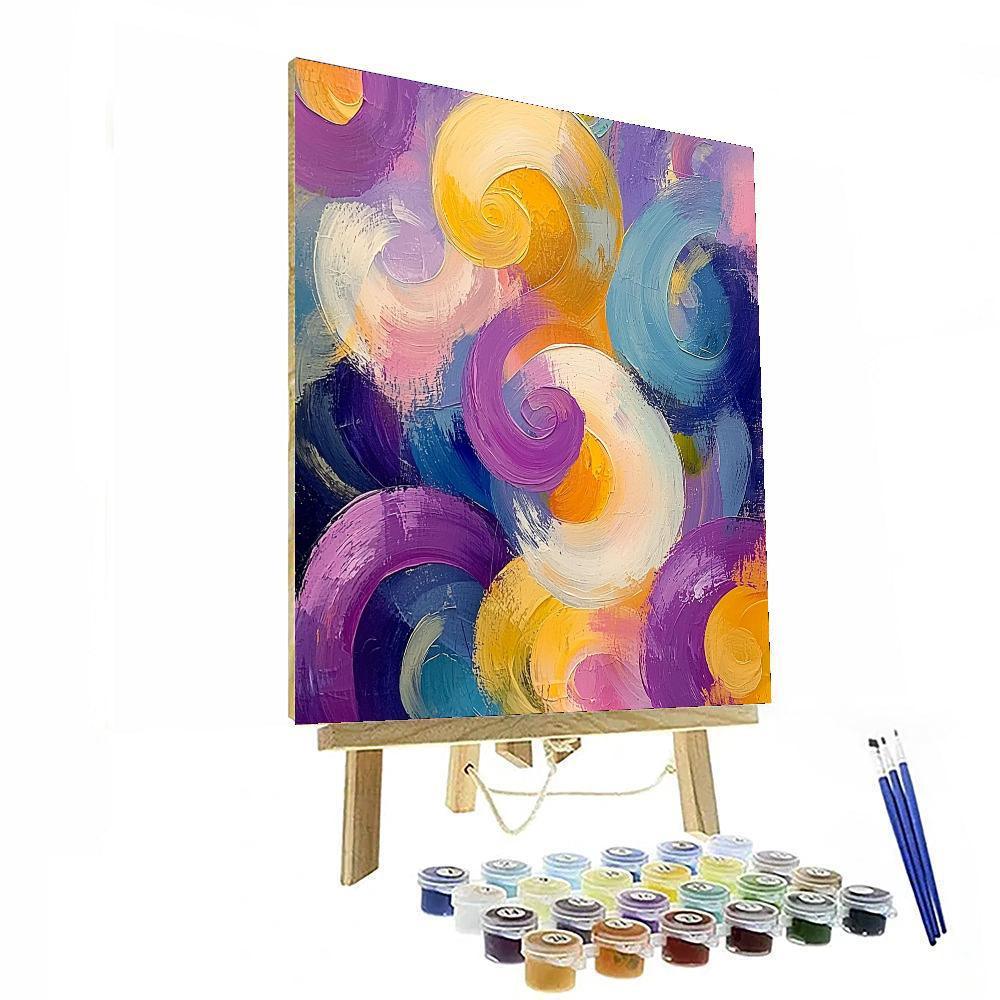 Edgar Degas Inspired Dreamscape Swirls  Paint By Color