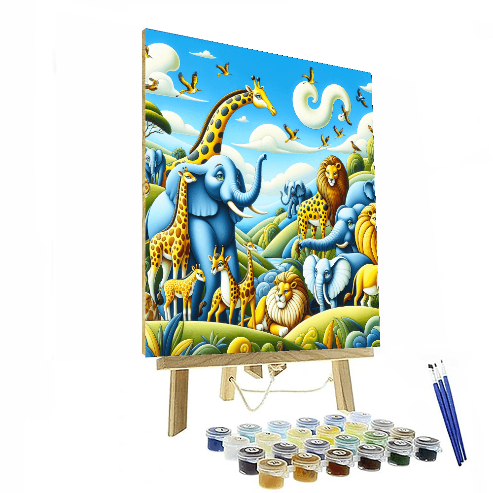 Whimsical Safari Journey Numbered Painting Kits