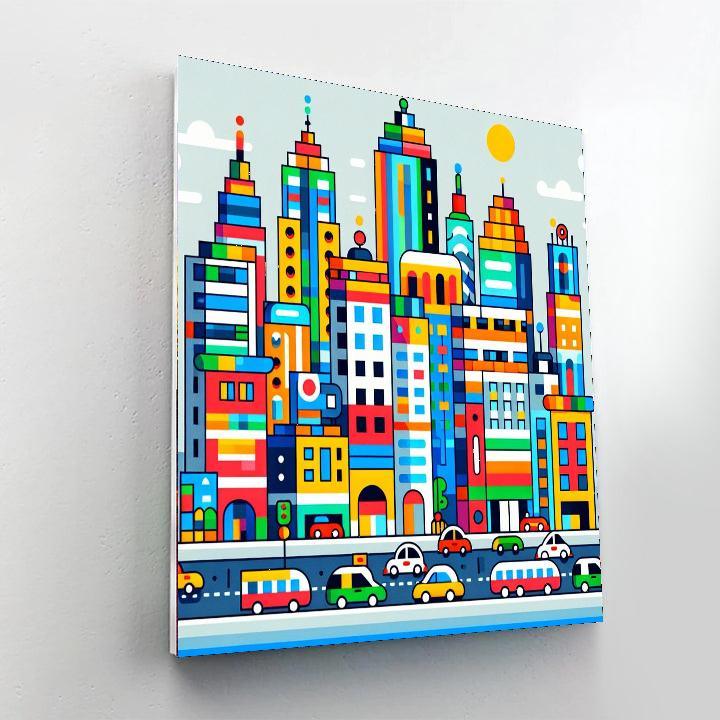 Cityscape Adventures Paint By Color
